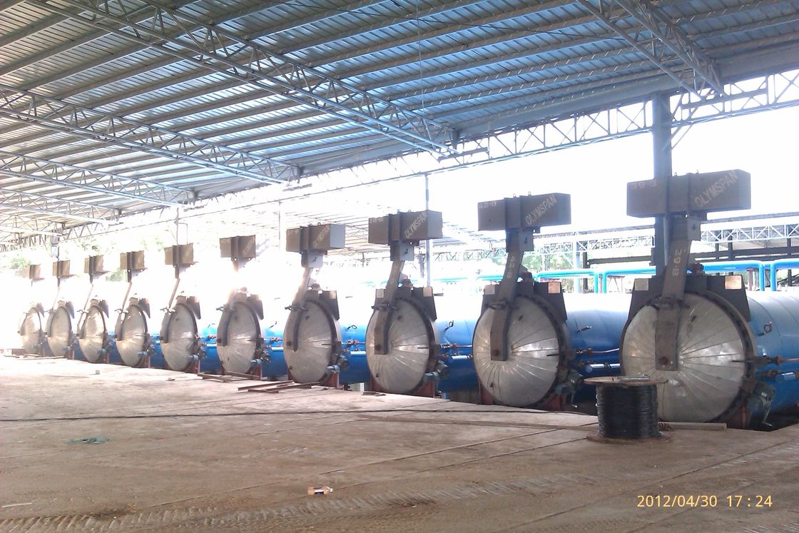 दबाव AAC भाप रासायनिक आटोक्लेव ब्लॉक प्लांट / AAC उत्पादन लाइन 2 × 31 मीटर AAC आटोक्लेव